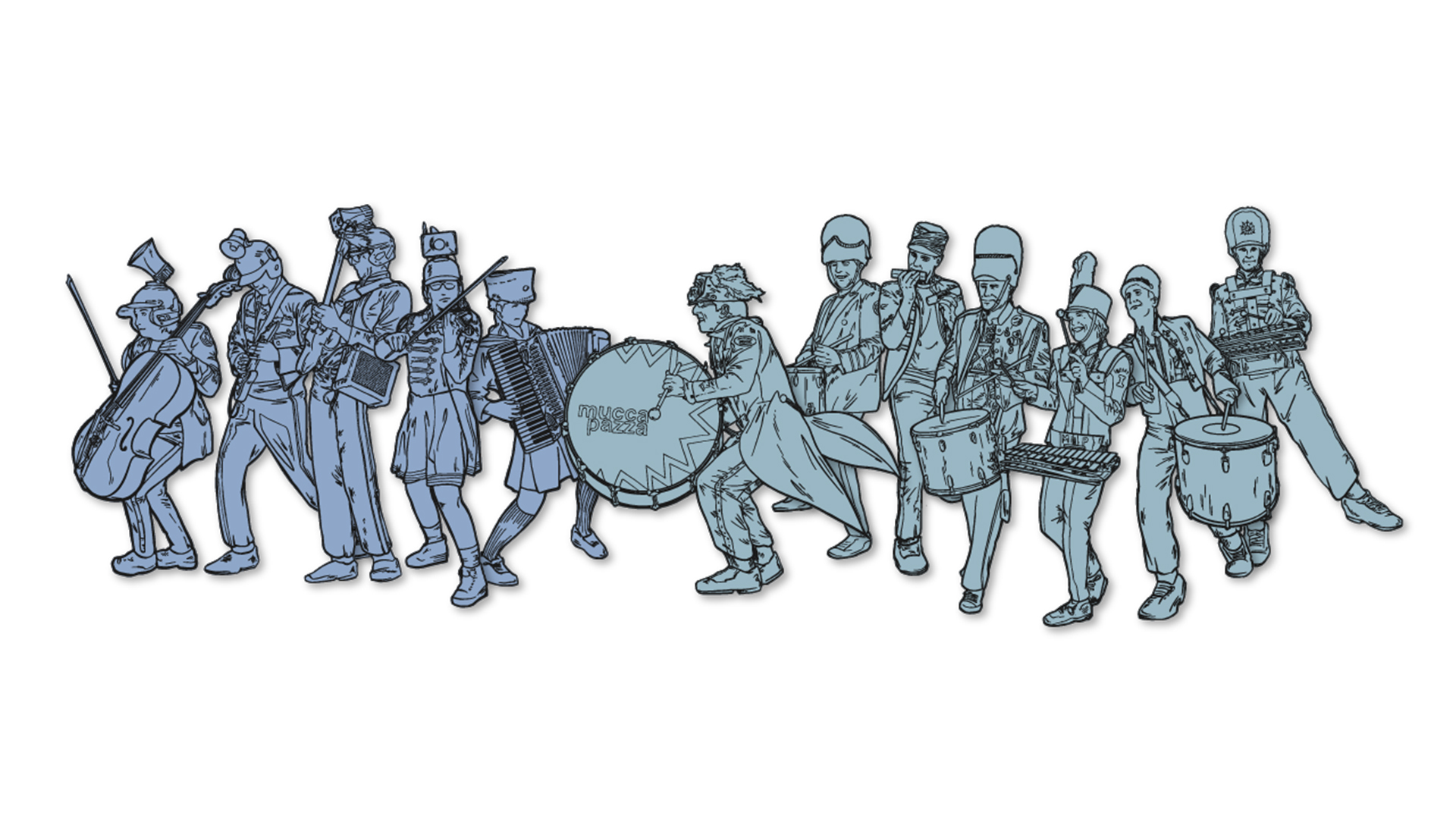 Mucca Pazza’s 2019 Chicago Residency “Coloring Book” Illustrations