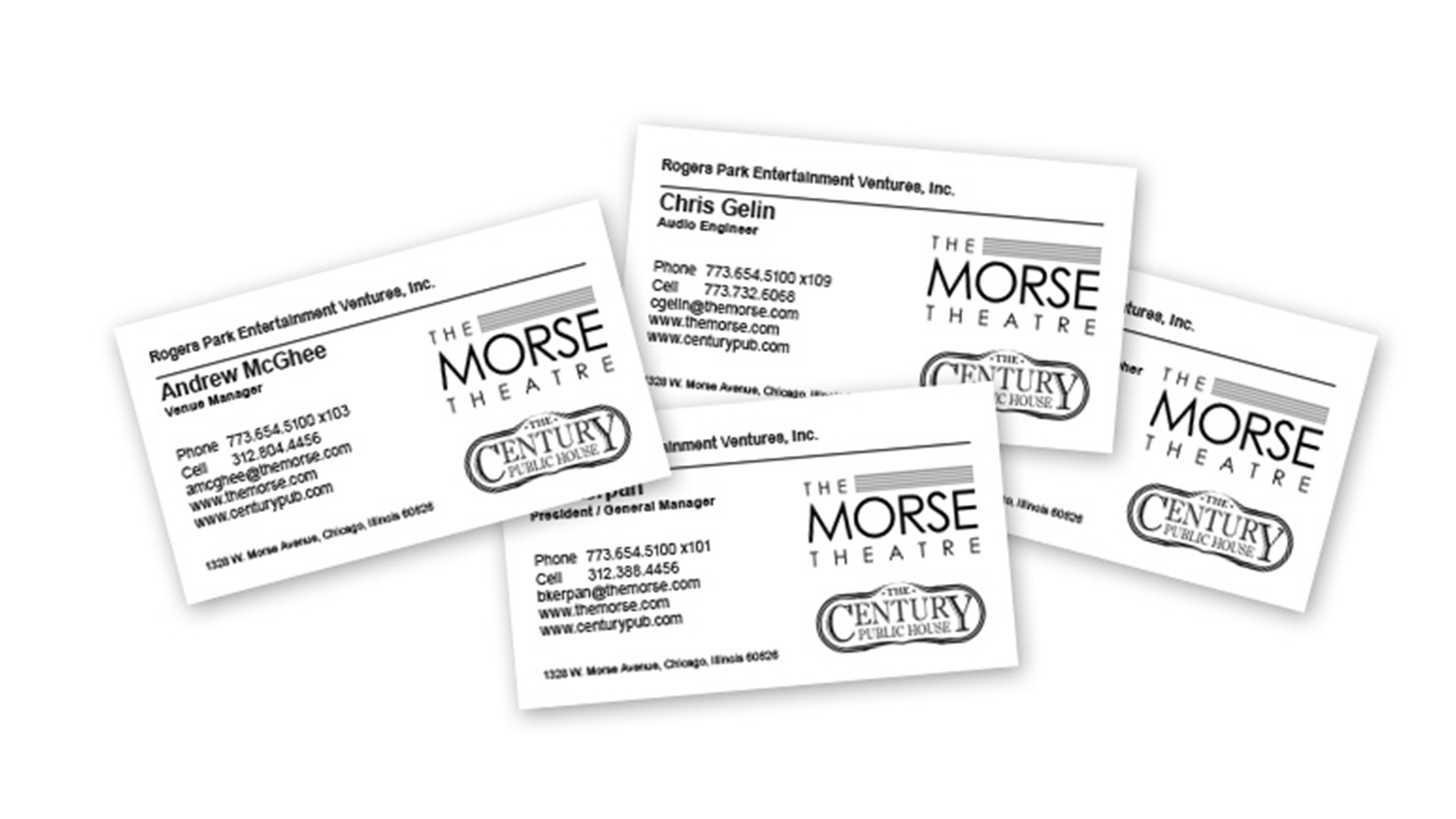 Morse Theatre Business Cards