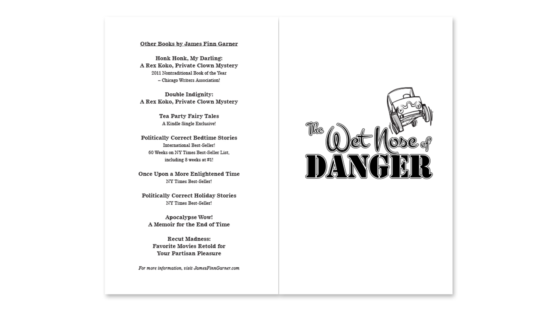 “The Wet Nose of Danger” Book Layout