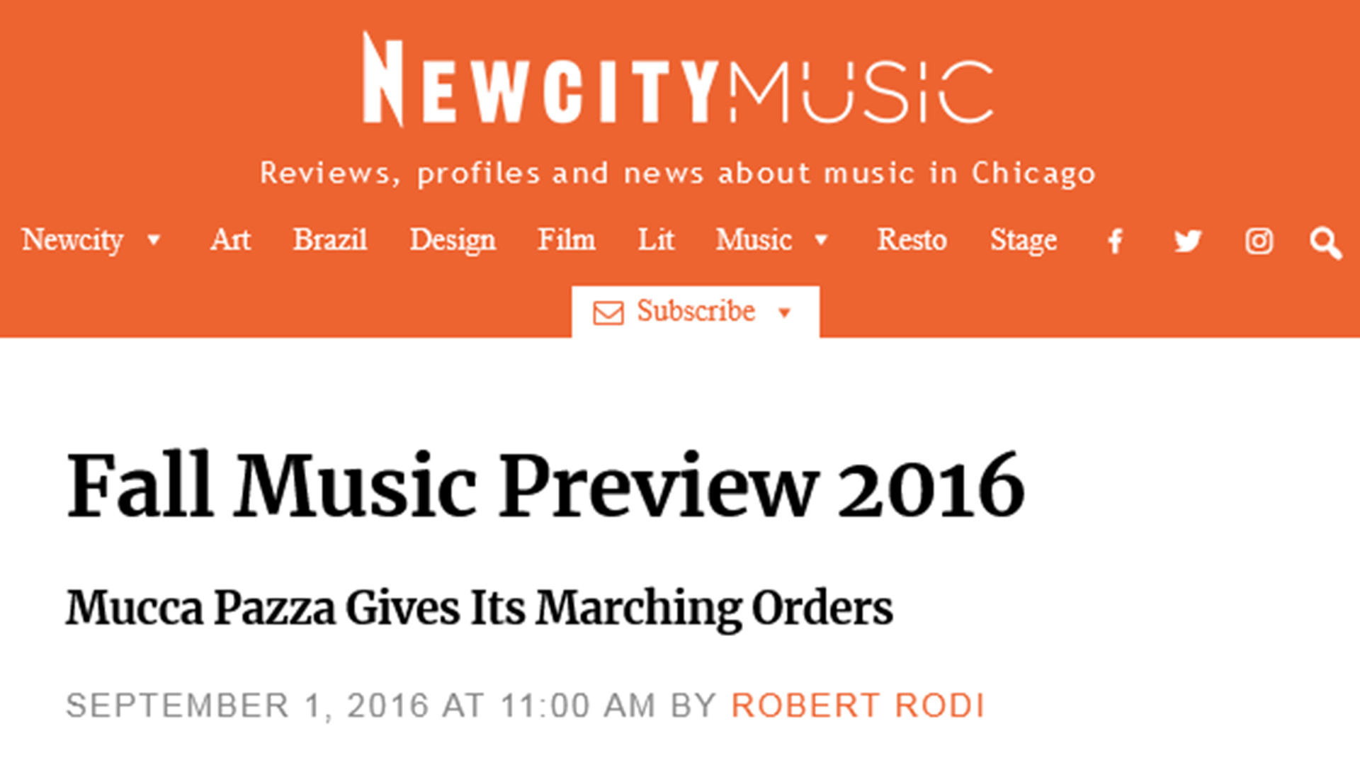 Newcity Music: Fall Music Preview 2016