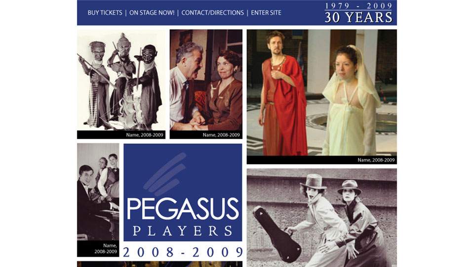 Pegasus Players Fixed Page Drupal Site