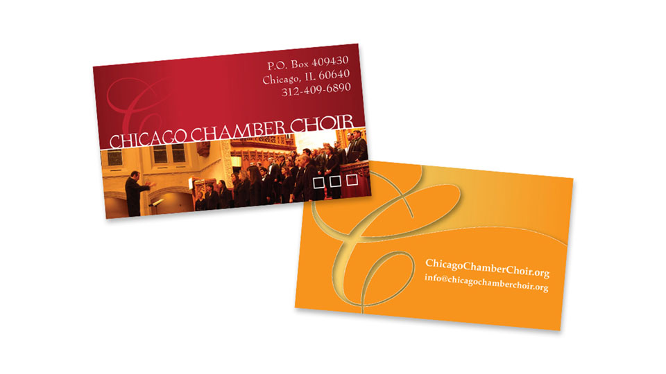 Chicago Chamber Choir Business Cards