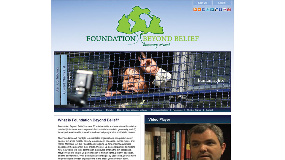 Foundation Beyond Belief Fixed Page Drupal Site